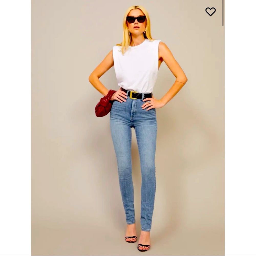 REFORMATION HARPER HIGH RISE JEANS - WORN ONCE!